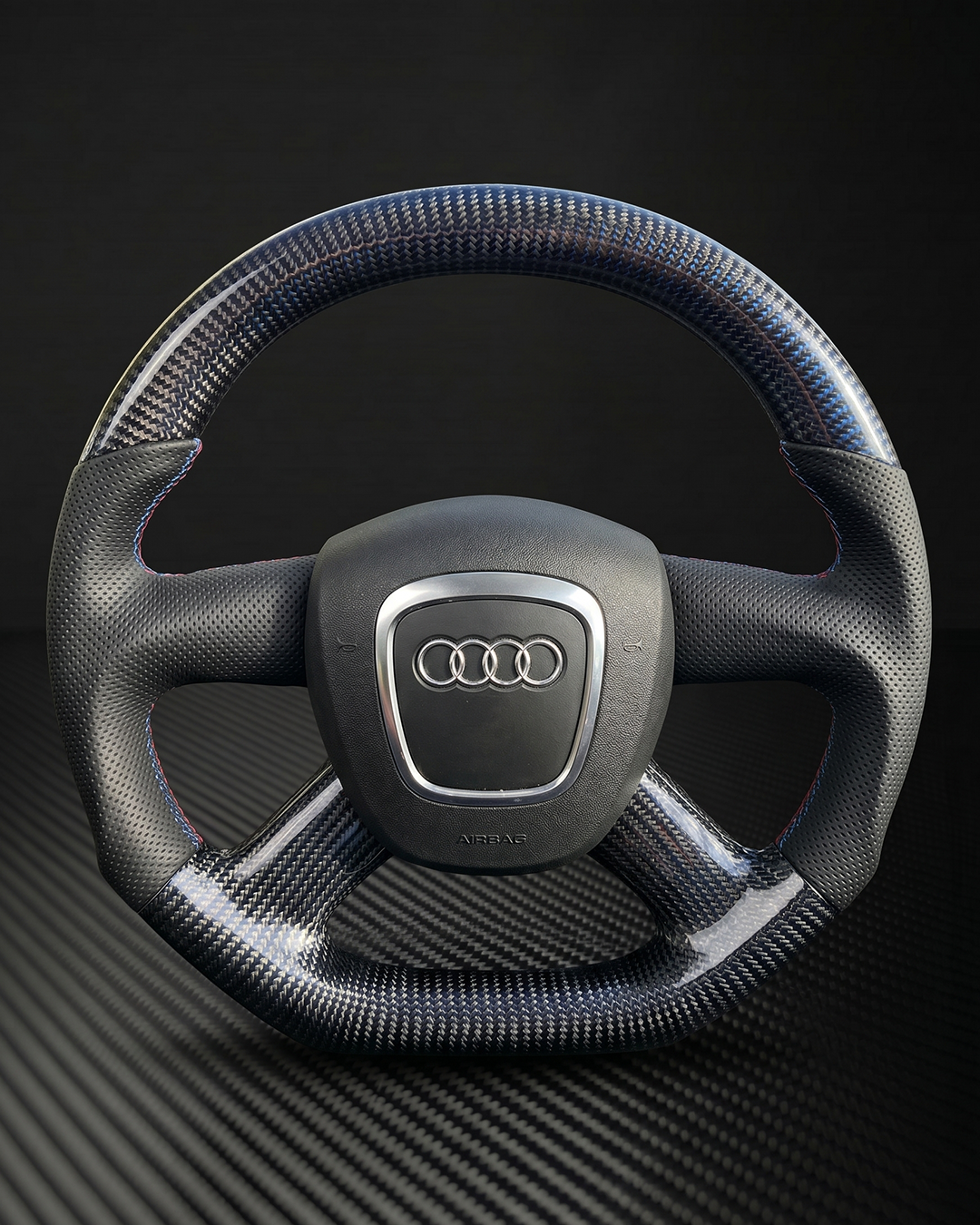 Audi B7/B8 A4/A6 4-spoke Carbon Fiber Steering Wheel