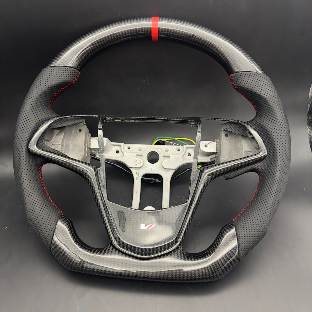 2013+ Cadillac ATS/CTS HEATED Carbon Fiber Steering Wheel (no paddle shifters)