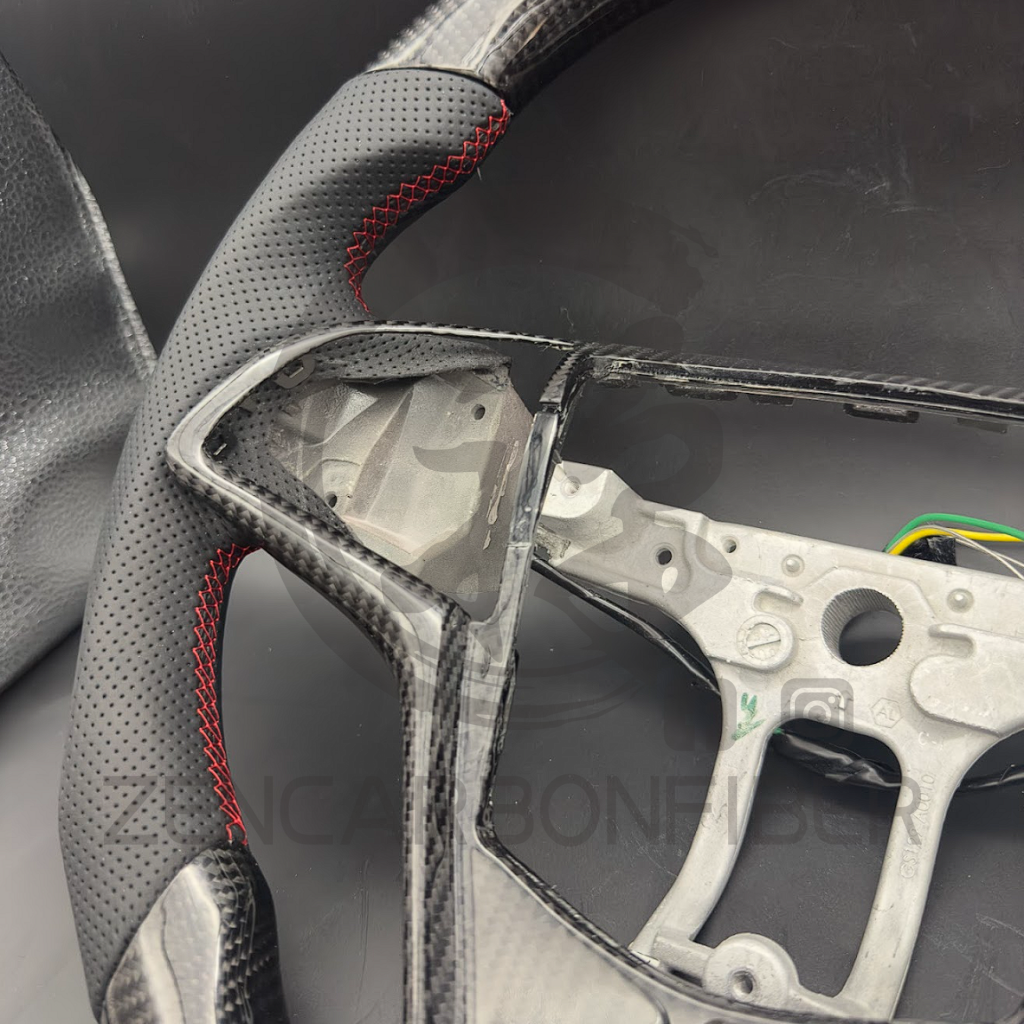 2013+ Cadillac ATS/CTS HEATED Carbon Fiber Steering Wheel (no paddle shifters)