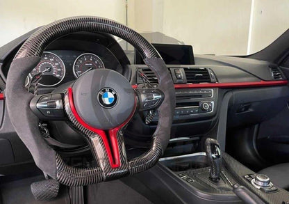 2012-2018 BMW F2X/F3X/F8X/F1X Carbon Fiber Steering Wheel