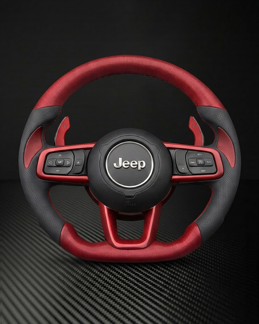2018+ Jeep JL Wrangler/Gladiator Carbon Fiber Steering Wheel