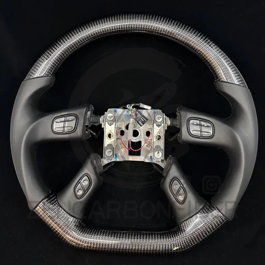 2003-2006 Chevrolet Silverado/TRAILBLAZER/Tahoe, GMC YUKON/SIERRA Carbon Fiber Steering Wheel