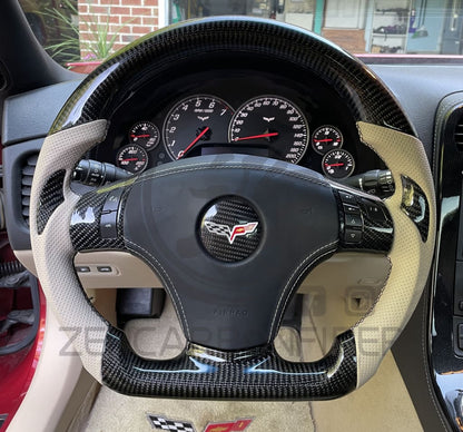 2006-2013 C6 Chevrolet Corvette Carbon Fiber Steering Wheel