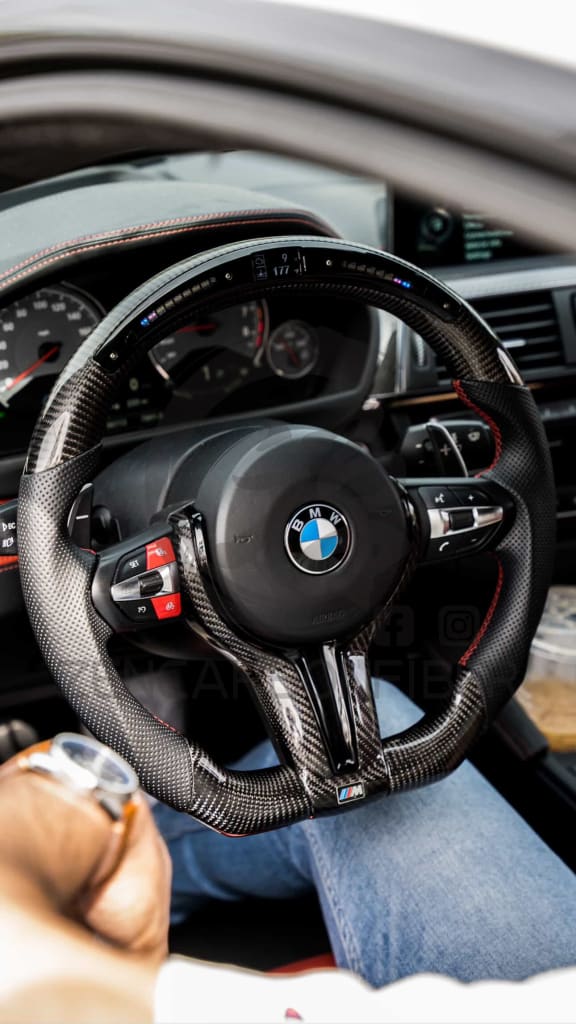 2012-2018 BMW F2X/F3X/F8X/F1X Carbon Fiber Steering Wheel