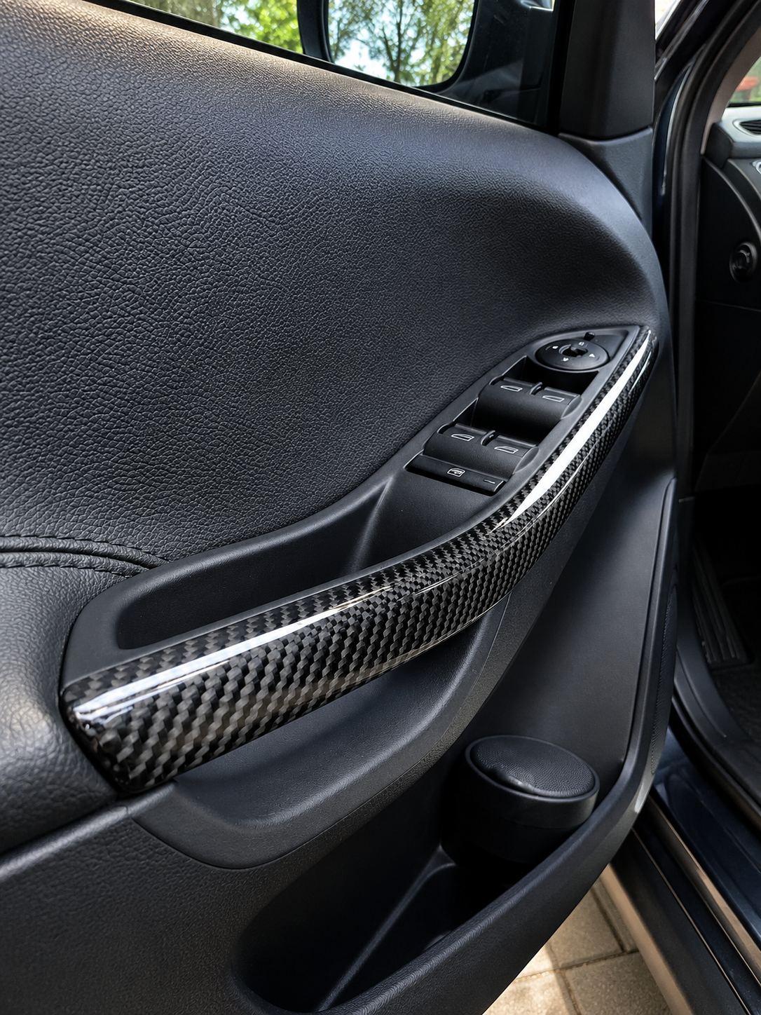 2012+ Ford Focus Carbon Fiber Door Handle Pull Trims/Door Spears Replacement (Pair of 2)