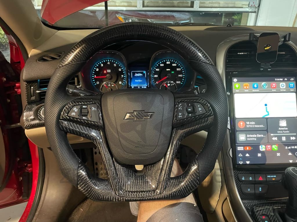 2013-2015 Chevrolet Malibu/Cruze Carbon Fiber Steering Wheel