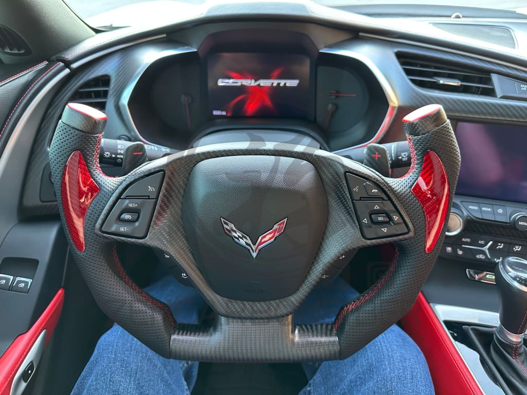 2014-2019 Chevrolet C7 Corvette Carbon Fiber Steering Wheel