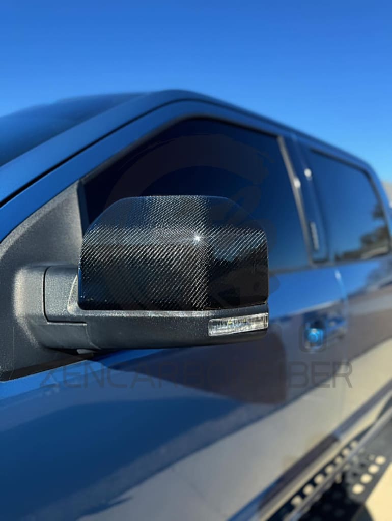 2015-2020 Ford F150/Raptor Carbon Fiber Mirror Caps Covers