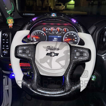 2019+ Chevrolet Silverado/GMC Sierra Carbon Fiber Steering Wheel