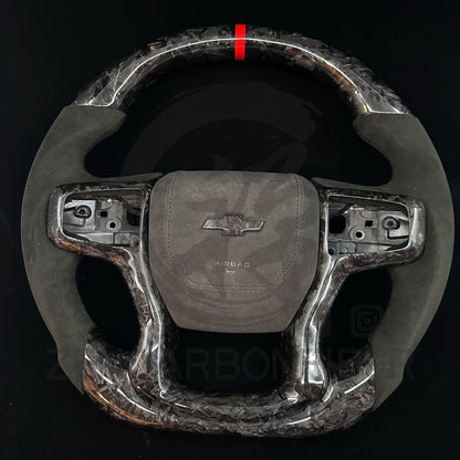 2019+ Chevrolet Silverado/GMC Sierra Carbon Fiber Steering Wheel