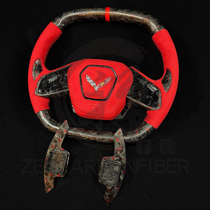 2020+ Chevrolet C8 Corvette Carbon Fiber Steering Wheel