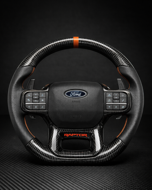 2021+ Ford F150 Raptor Carbon Fiber Steering Wheel