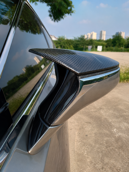 2021+ Lexus 4IS/2020+ RC Winglet Carbon Fiber Mirror Caps Replacement