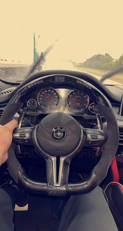 2012-2018 BMW F2X/F3X/F8X/F1X Carbon Fiber Steering Wheel