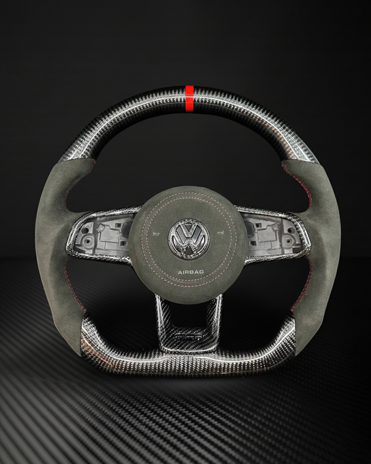 2015-2021 Volkswagen/VW Golf MK7 GTI/R/Jetta GLI Carbon Fiber Steering Wheel