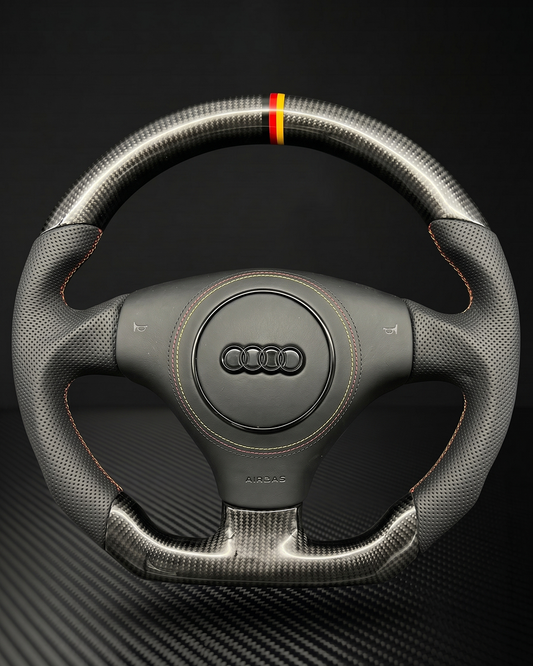Audi B6 A4/S4/RS4/A6/S6/RS6 Carbon Fiber Steering Wheel