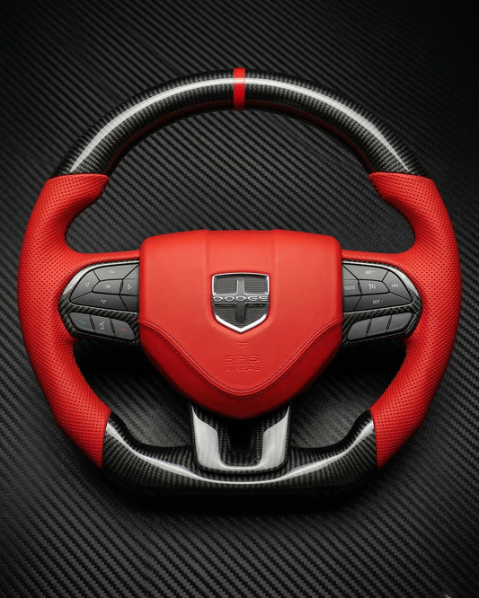 2011-2014 Dodge Charger/Challenger/Durango Carbon Fiber Steering Wheel (non-SRT8)