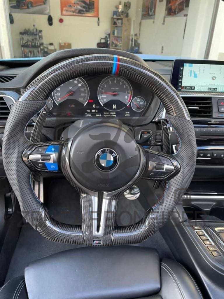 2012-2018 BMW F2X/F3X/F8X/F1X Carbon Fiber Steering Wheel