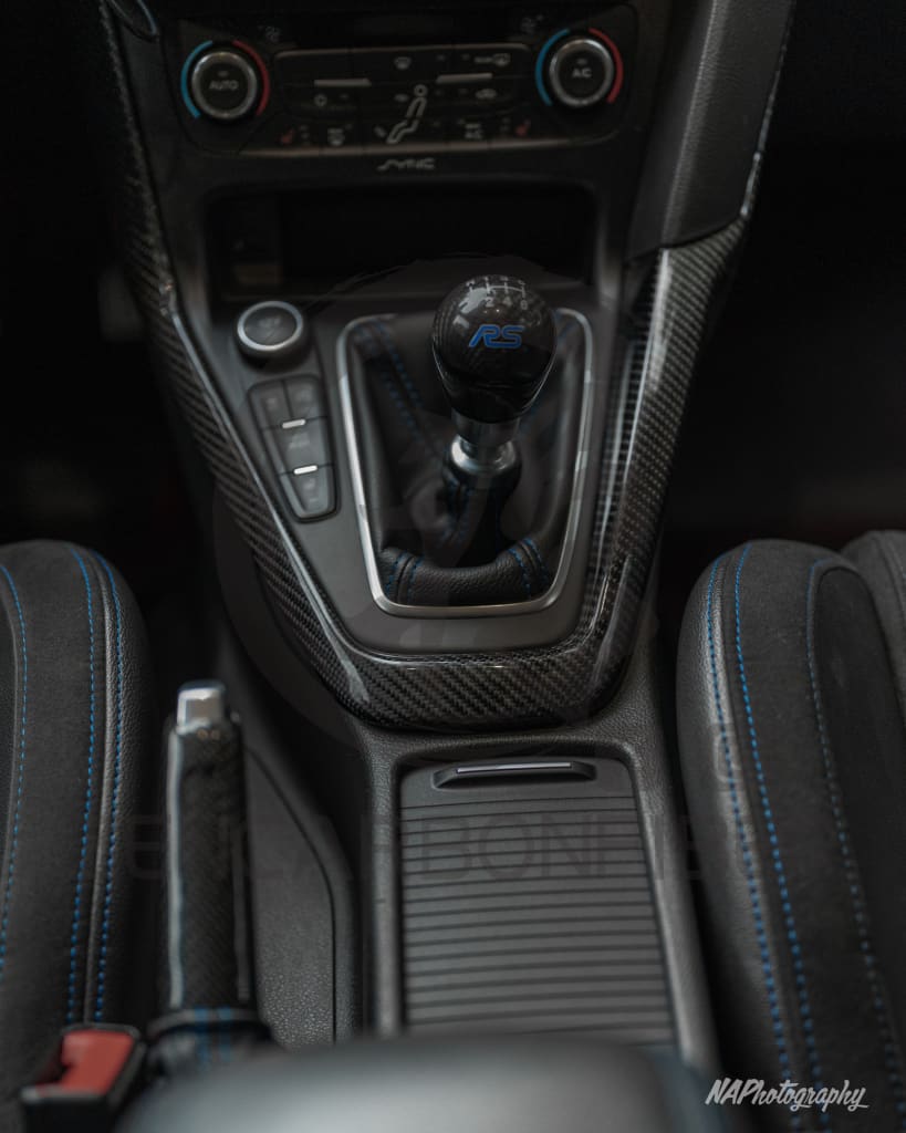 2012+ Ford Focus Carbon Fiber Shifter Bezel/ Center Console Trim Replacement