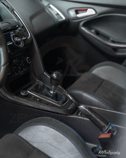 2012+ Ford Focus Carbon Fiber Shifter Bezel/ Center Console Trim Replacement