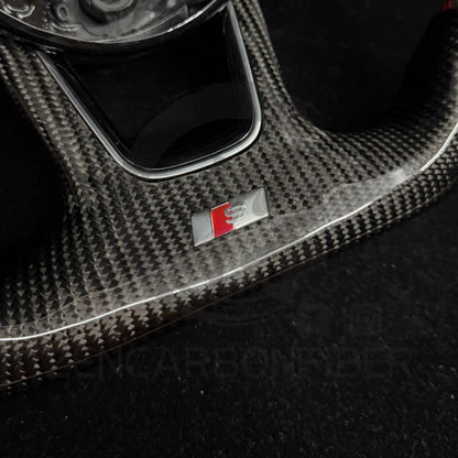 Audi B9/2017-2020 8V A/S 3/4/5 Carbon Fiber Steering Wheel