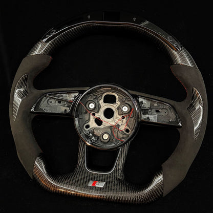 Audi B9/2017-2020 8V A/S 3/4/5 Carbon Fiber Steering Wheel