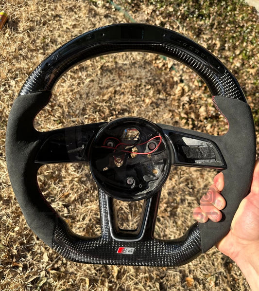 Audi B9/2017-2020 8V A/S/RS 3/4/5 Carbon Fiber Steering Wheel