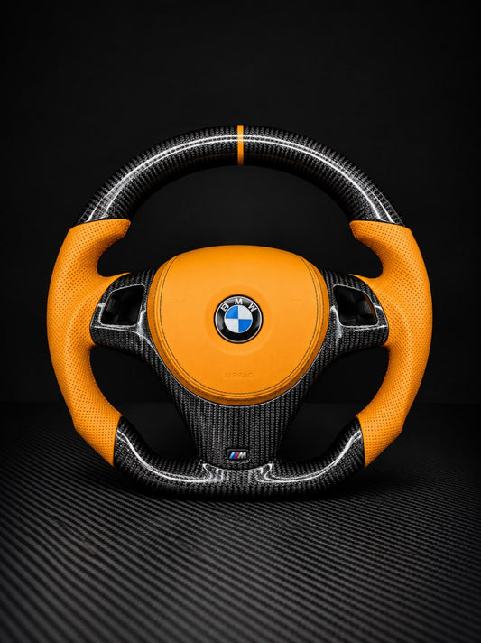 2006-2011 BMW E9X/E8X Sport Carbon Fiber Steering Wheel